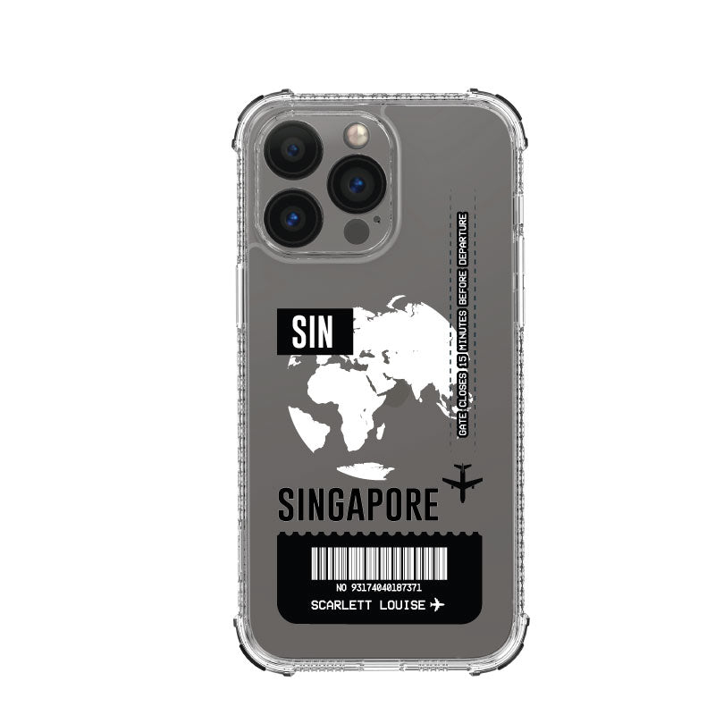 X.One® Dropguard Pro for iPhone 13 Series - Boarding Pass Series