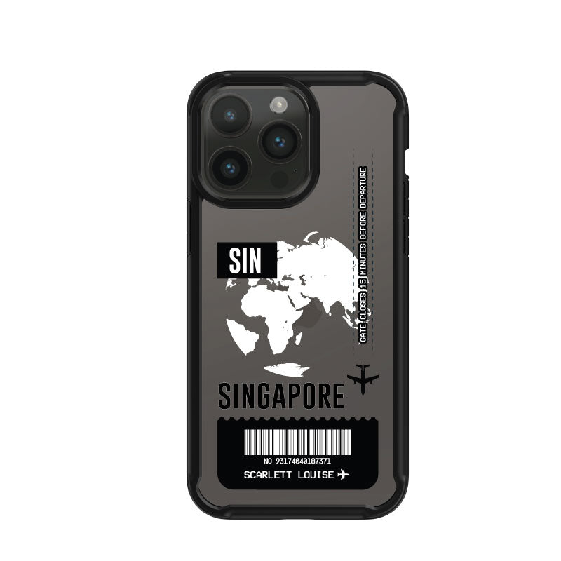 X.One® Dropguard 2.0 for iPhone 14 Series - Boarding Pass Series