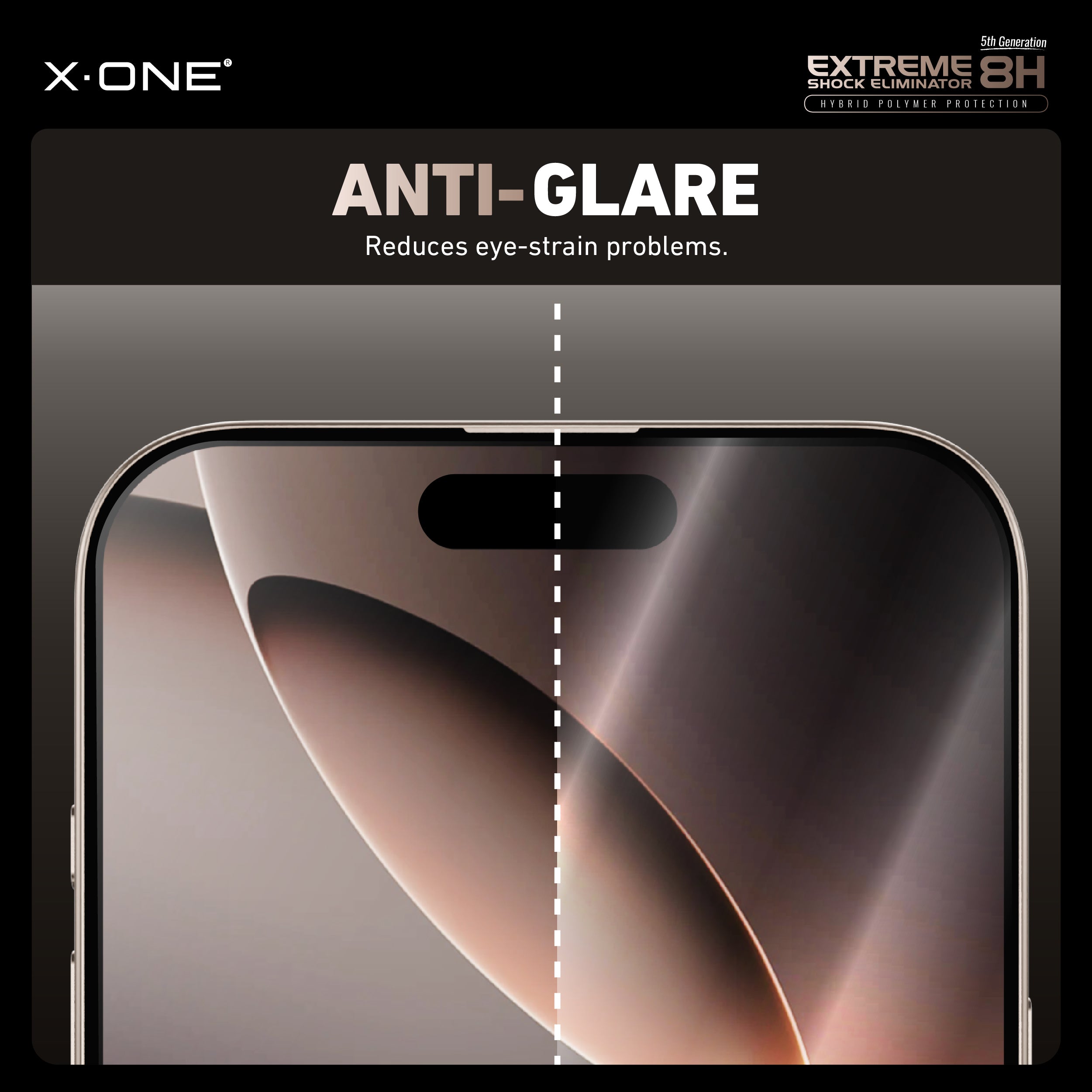 X.One Hybrid Polymer Impact Screen Protector with Installer Kit