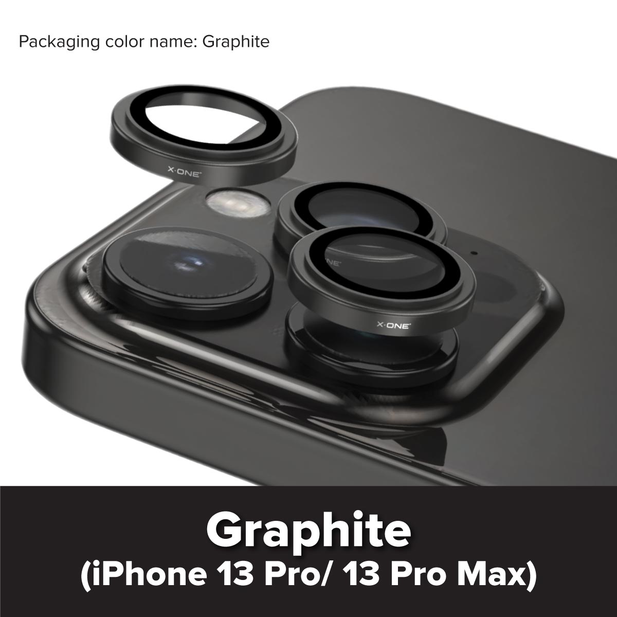 X.One® Camera Armor Pro GIA Certified Sapphire 9H Anti Scratch Lens Protector for iPhone 13 Series